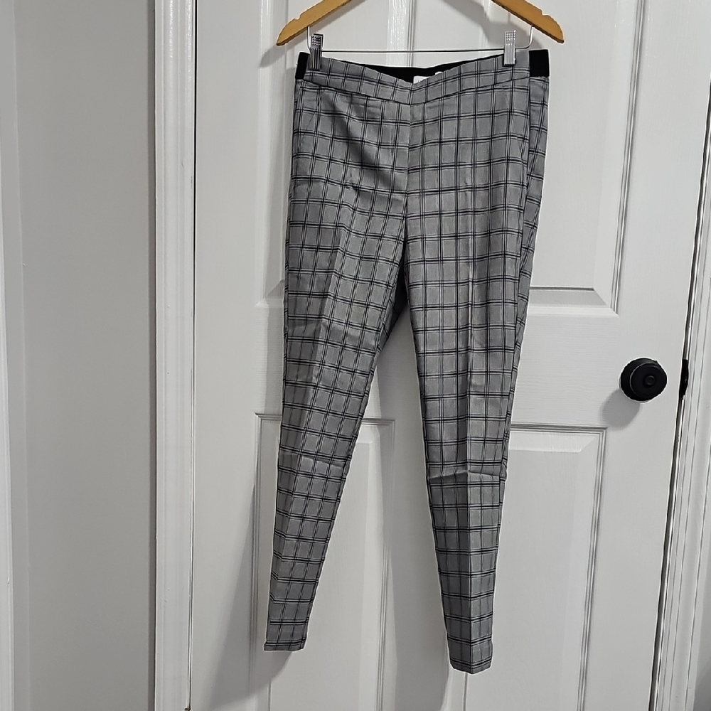 Liz Claiborne Gray Checkered Women's Cropped Pants